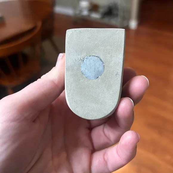 Minimalist Concrete Magnetic Wall Planters, Set of 2, 1.5” x 1.5” - Picture 6 of 11